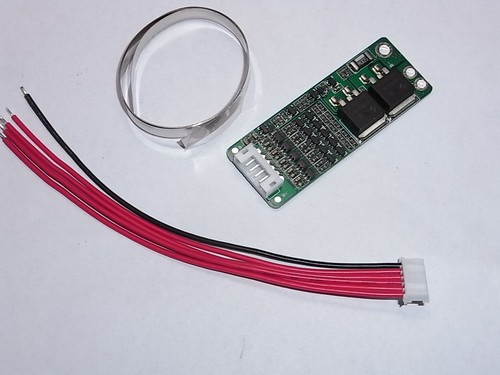 NEW PCM 18650 BMS 5S 15A Li-ion 18/21V PROTEZIONE BALANCE + 30CM NICKEL - Foto 2 di 7