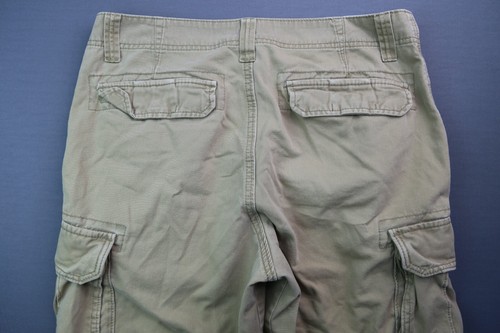 Men's 2013 Old Navy Jeans Broke In Cargo Shorts Brown Size 32 Zipper Fly - Picture 7 of 7
