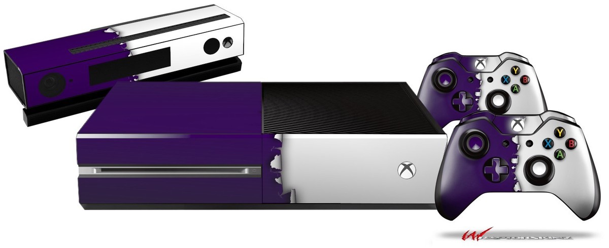 WraptorSkinz Lightning Purple Vinyl Wrap For Xbox Series X & Controller - Console Skin Decal