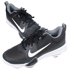 Nike Force Trout Pro Black/White Metal Baseball Cleats Size 7 Men's