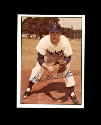 Bob Milliken Signed 1979 TCMA Baseball History Brooklyn Dodgers Autograph