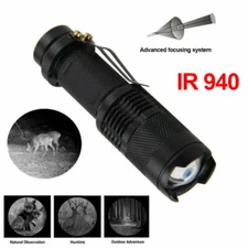 Illuminator IR LED Flashlight Infrared 850/940nm Night Vision Zoom Hunting Torch