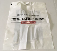 The wall street journal weekend edition plastic bag movie photo prop
