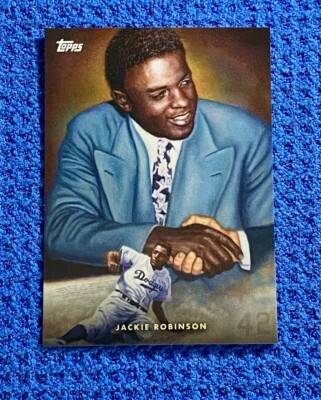 Brooklyn Dodgers Hall of Famer Jackie Robinson 2020 Topps Game Within The Game#8