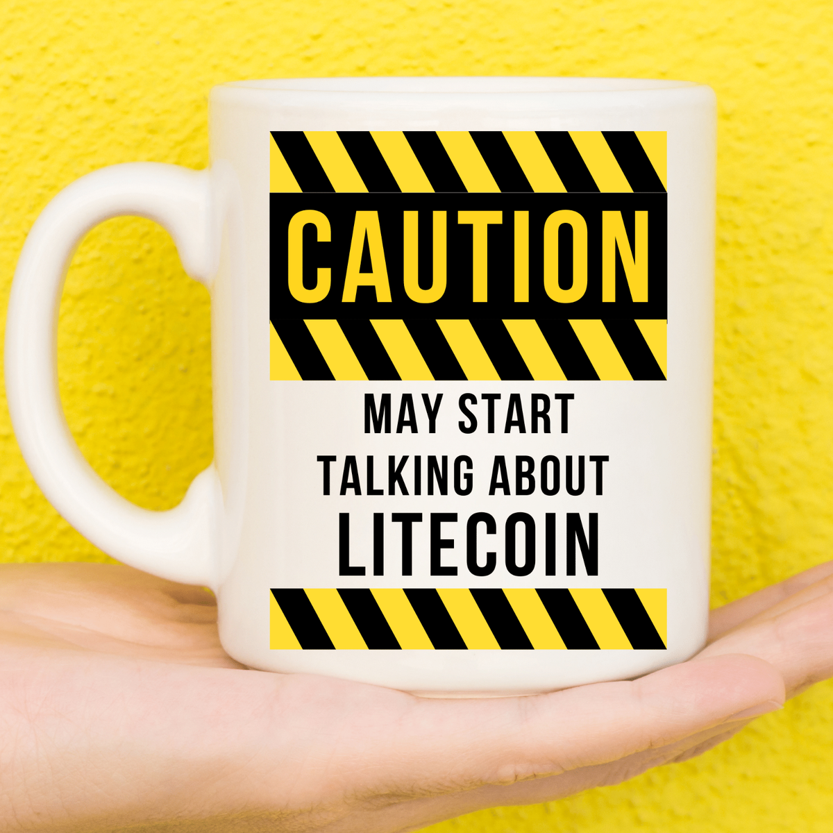 Caution Litecoin Mug | LTC Gifts | Gifts For Crypto Lovers | Birthday Cup |  eBay