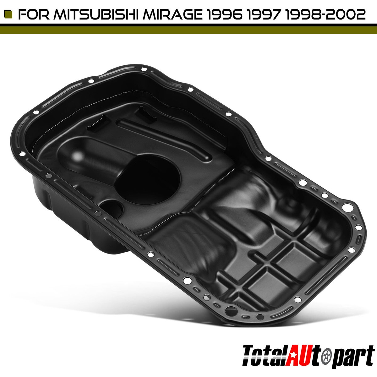 Engine Oil Pan w/ Drain Plug for Mitsubishi Mirage 1996-2002 L4