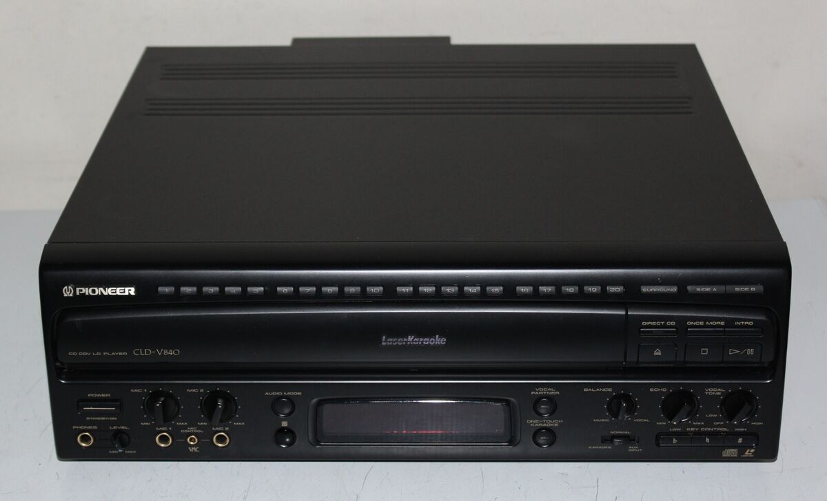 PIONEER CLD-V840 CD/CDV/LD LASERDISC PLAYER Karaoke working PIONEER CLD-V840 CD/CDV/LD LASERDISC PLAYER Karaoke working
