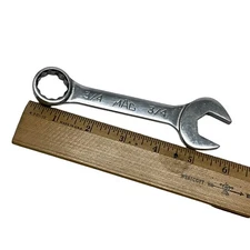 Mac Tools Stubby Combination Wrench CS242R 3/4” 12pt Chrome USA Length: 5.75"