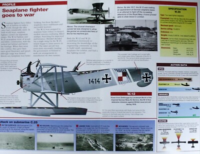Hansa Brandenburg Picture Brochure Pamphlet Out of Print Aircraft Sheet   