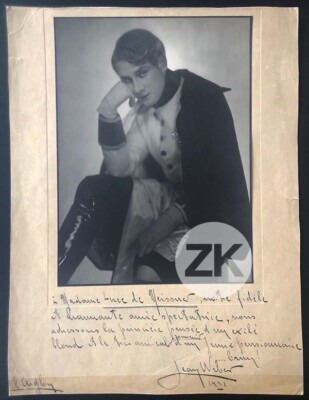 JEAN WEBER Actor L'AIGLON Rostand NAPOLEON II Tourjanski Autograph Photo 1931