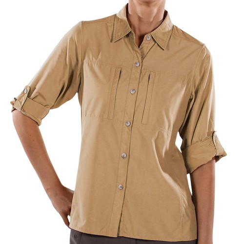 ExOfficio DryFlyLite LIGHT Vented FLY FISH Hike TRAVEL Sun SHIRT Womens size SML - Picture 9 of 9