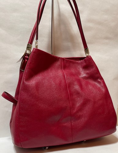 COACH NWT Madison Leather Phoebe Purse Handbag Scarlet Red #26224 Beautiful - Picture 4 of 17