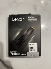 Lexar NM790 4TB M.2 NVMe SSD with Heatsink, Up to 7400MB/s Read, for PS5 and PC