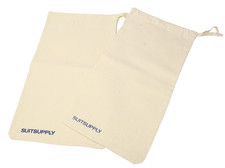 SUITSUPPLY Shoes Bag Unisex ONE SIZE Pair 2 Piece Dust Logo Beige Drawstring