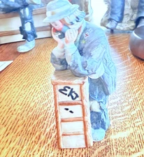 SIGNED BY Emmett Kelly, Jr. Clown Collection "WHY ME". COA & NUMBERED