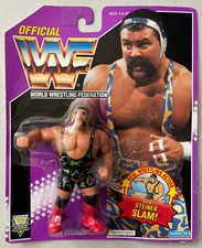 WWF Hasbro Purple Card Rick Steiner Brothers Wrestling Figure As Shown WWE