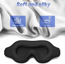 Sleep Eye Mask 3D for Side Sleeper Men Women, Zero Eye Pressure Relax Rest Mask