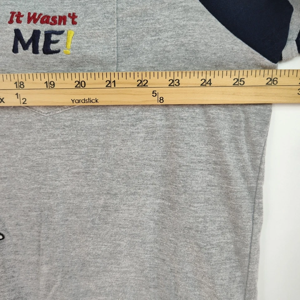 Camiseta De Colección Looney Tunes Piolín Para Mujer 2XL Gris Bordada Abotonada Foto 4 de 4