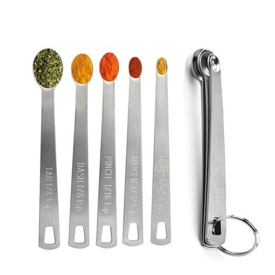Measuring Spoons,Includ 1/4 tsp, /8 tsp,1/16 tsp,1/32 tsp,1/64 tsp