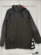 Trespass Mens Larken Waterproof DLX Jacket Size XS Waterproof Windproof BNWT