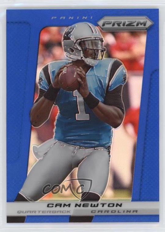2013 Panini Prizm Wal-Mart Blue Prizm Cam Newton #133 0a6