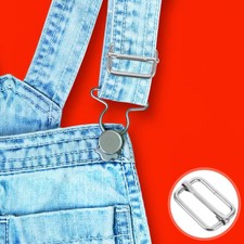 50pcs Metal Adjustable Slide Buckles: Metal Buckles For Bag Straps - Adjustable