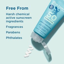 Blue Lizard Australian Sunscreen SPF 50 -Sensitive ,3 fl oz (89 mL) -UK SELLER-