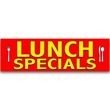 Lunch Specials Vinyl Banner with Optional Sizes (Made in the USA)