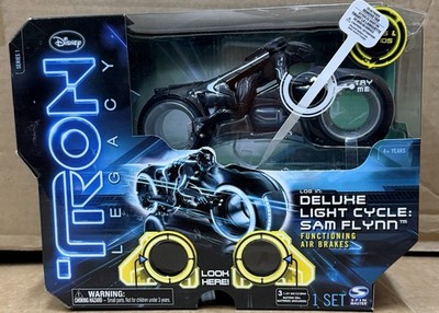 NEW Sealed Disney Tron Legacy Deluxe Light Cycle Sam Flynn NIB Spin Master