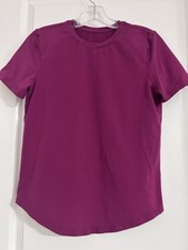 lululemon Women  s Organic Cotton Straight-Hem Crewneck T-Shirt Size Small