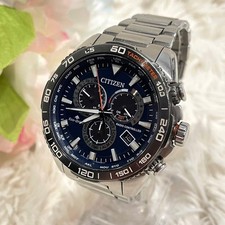 Citizen Promaster Eco Drive Radio Controlled Watch Navy Timepiece Authentic