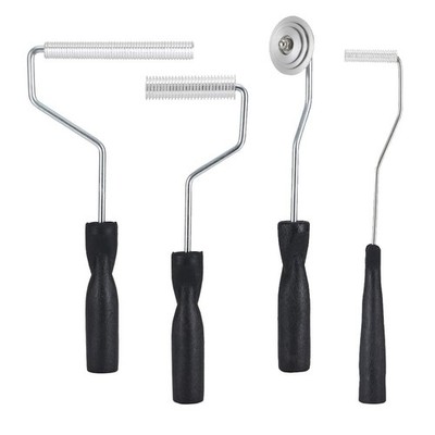 Fiberglass Roller Tools Kit, 4pcs Resin Laminating Bubble Set 