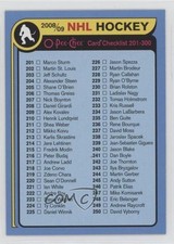 2008-09 O-Pee-Chee Checklist Retro Checklist Cards 201-300 #498 8sr