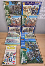 12 Sets Confederate CSA Civil War Cavalry Pioneers Artillery 1:72 25mm ACW