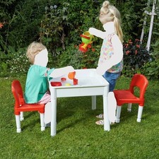 Liberty Children's 6-in-1 Play Multi-purpose Red and White Activity Table