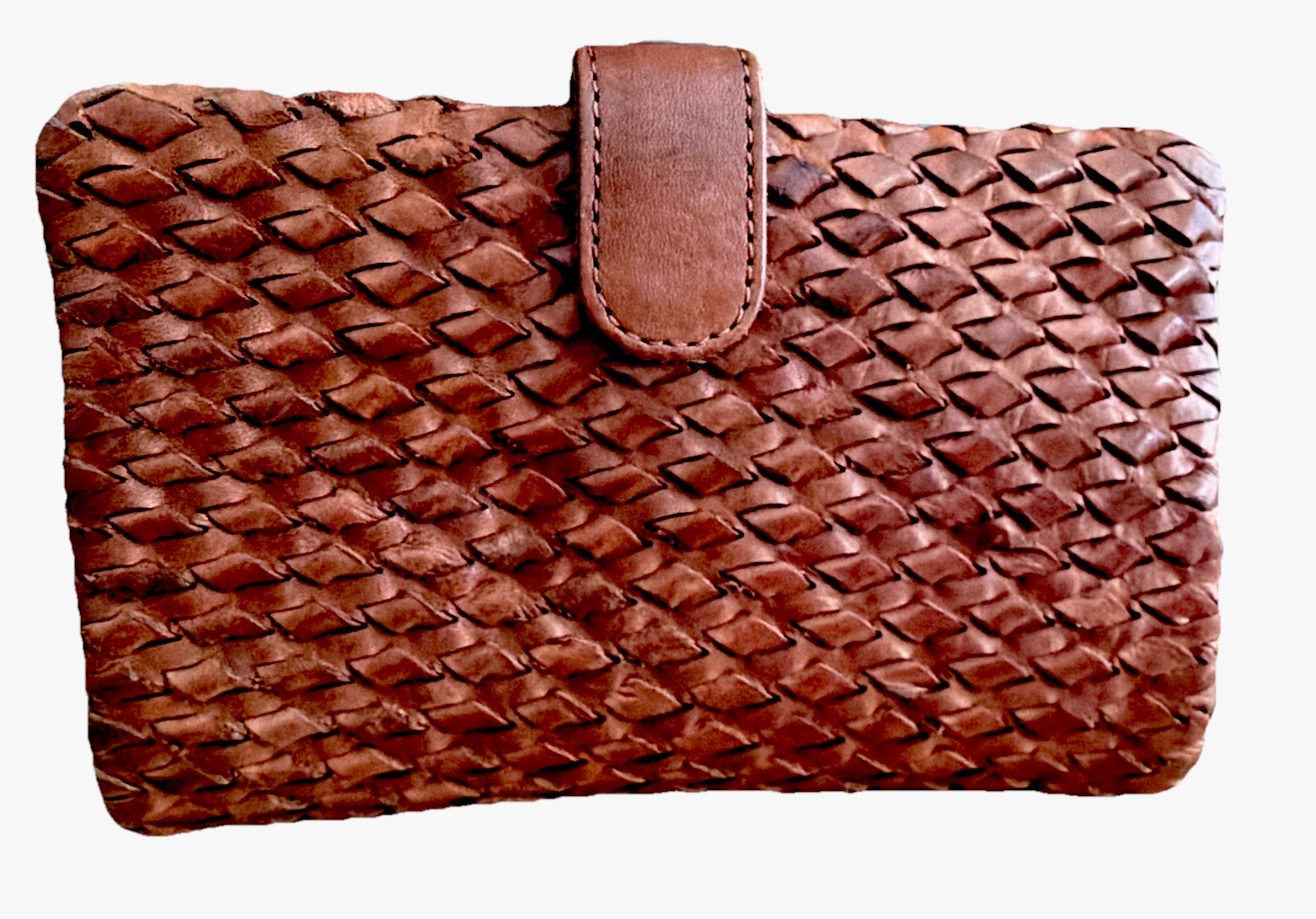 Vilenca Holland Leather Woven Purse
