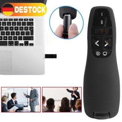 Robuster R400 Wireless Presenter mit Laser für PowerPoint Keynote Prezi Vorträge