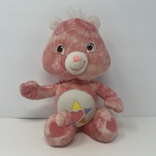 Care Bear True Heart Bear Plush Pink Tie-Dye Series 2007 Stuffed Animal Soft Toy