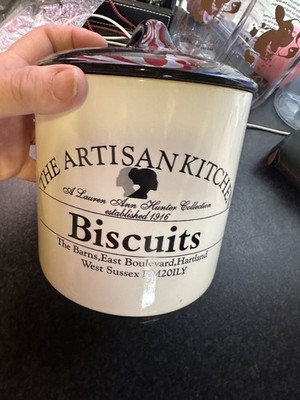 Vintage The Artisan Kitchen Lauren Hunter Collection Est 1916 Keksfass Dose