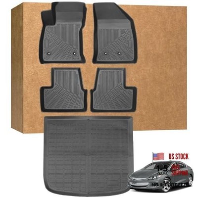 Floor Mats for Chevy/Chevrolet Volt Gas & PHEV 2016-2019, Heavy Duty TPE