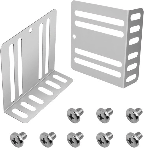 Mounting Brackets With Screws - Easy Installation