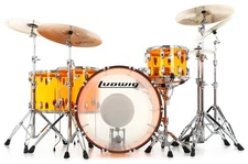 Ludwig Vistalite Zep 4-piece Shell Pack - Amber