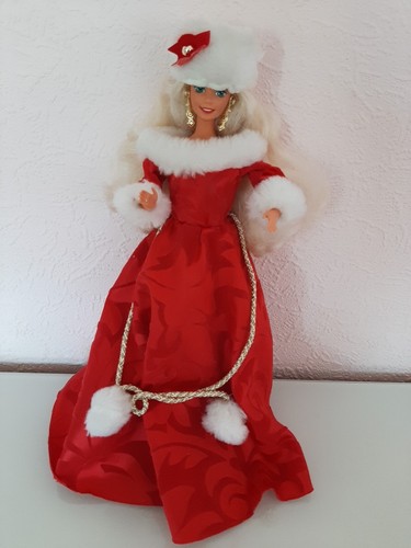 Vintage 1994 Barbie Happy Holidays Gala Special Edition Christmas Doll Mattel - Picture 8 of 13
