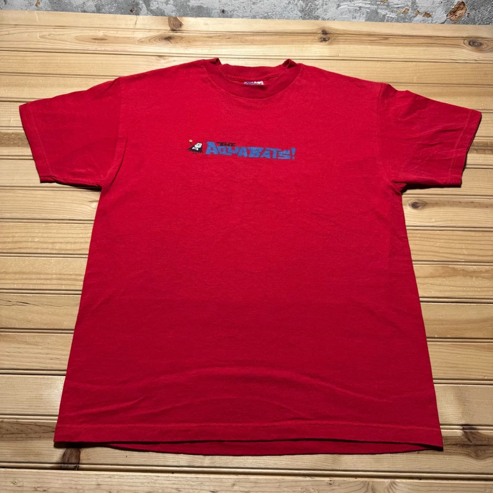 Camiseta Gráfica de Desenho Animado da Banda Aquabats dos Anos 90 Vintage Feita nos EUA - Tamanho Grande - Imagem 2 de 4