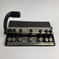 Vintage Master Products Seven Hole Paper Punch Industrial Desk Tool Series 25