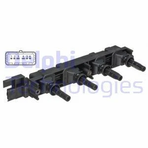 GN10502-12B1 ENGINE IGNITION COIL DELPHI FOR CITROËN C4 I,C4,C8 2.0 16V,2.2 - Image 2 of 4
