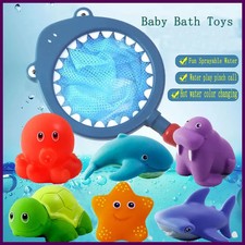 Baby Bath Toys Bathtub Colorful Toys Waterproof Bath Toys for Toddler Infant