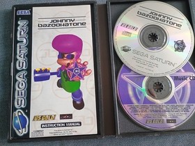 Sega Saturn Johnny Bazookatone Game (PAL & SECAM) TESTED AND WORKING