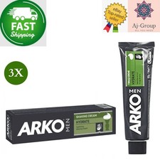 3 Pack X Arko Men Hydrate Shaving Cream 90 g tube made in Turkey  FAST SHIPPING  