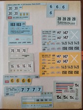 Ferrari 250 LWB-SWB Ritagli Decals 1:43  Le Mans + varie - No BBR-Tameo